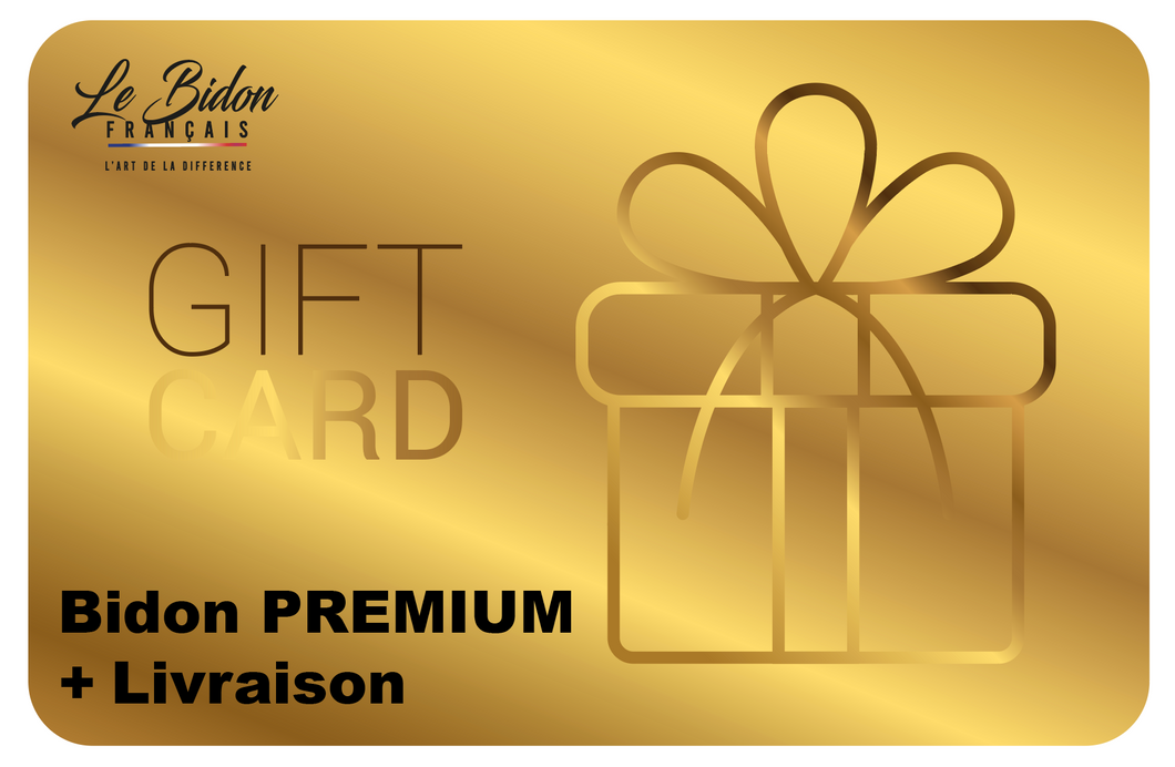 Cartes Cadeaux Bidon Premium