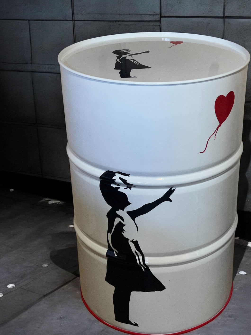 Bidon Tribute to Banksy - Petite Fille au Ballon