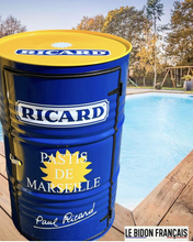 Charger l&#39;image dans la galerie, Bidon Ricard Bleu Personnalisé 220 Litres
