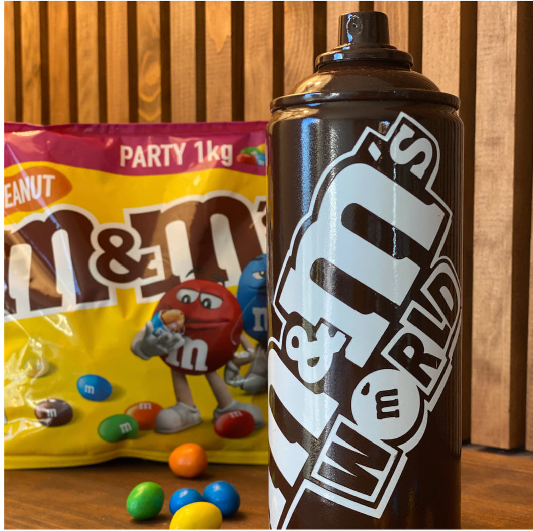 Spray personnalisé M&M's Marron